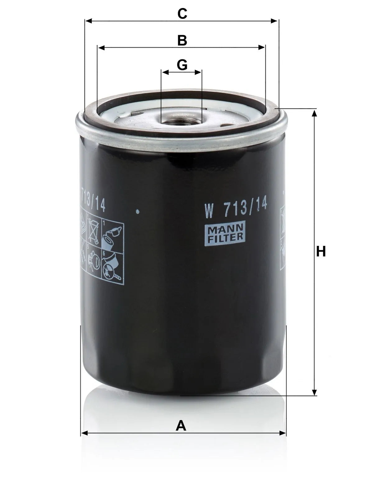 Filtru Ulei Mann-Filter - W 713/14