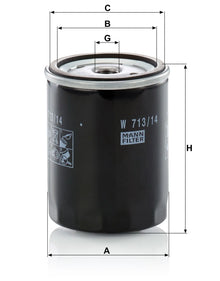 Filtru Ulei Mann-Filter - W 713/14