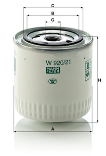 Filtru Ulei Mann-Filter - W 920/21