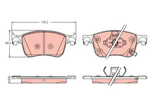 Set placute frana, frana disc TRW pentru Ford - GDB2342