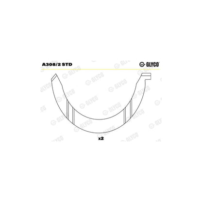Saiba Distantier, Arbore Cotit Glyco - A308/2 STD