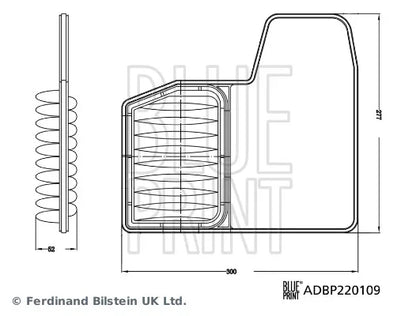 Filtru Aer Suzuki Ignis Iii, Swift V 04.20- BLP 0.27 kg - ADBP220109