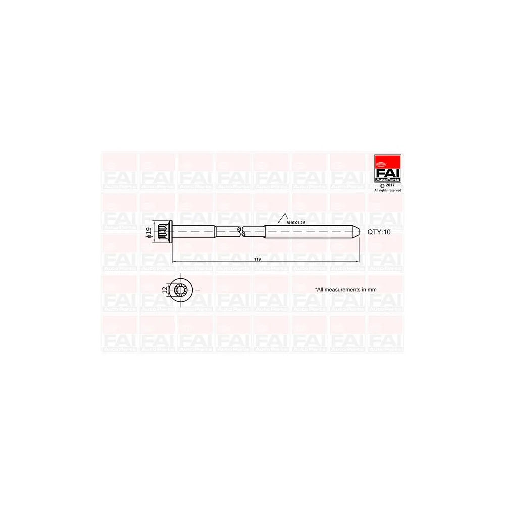 Set Surub, Chiulasa FAI AutoParts - B1321