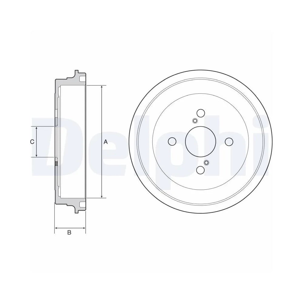 Tamburi Frana Delphi pentru Toyota Yaris - BF547