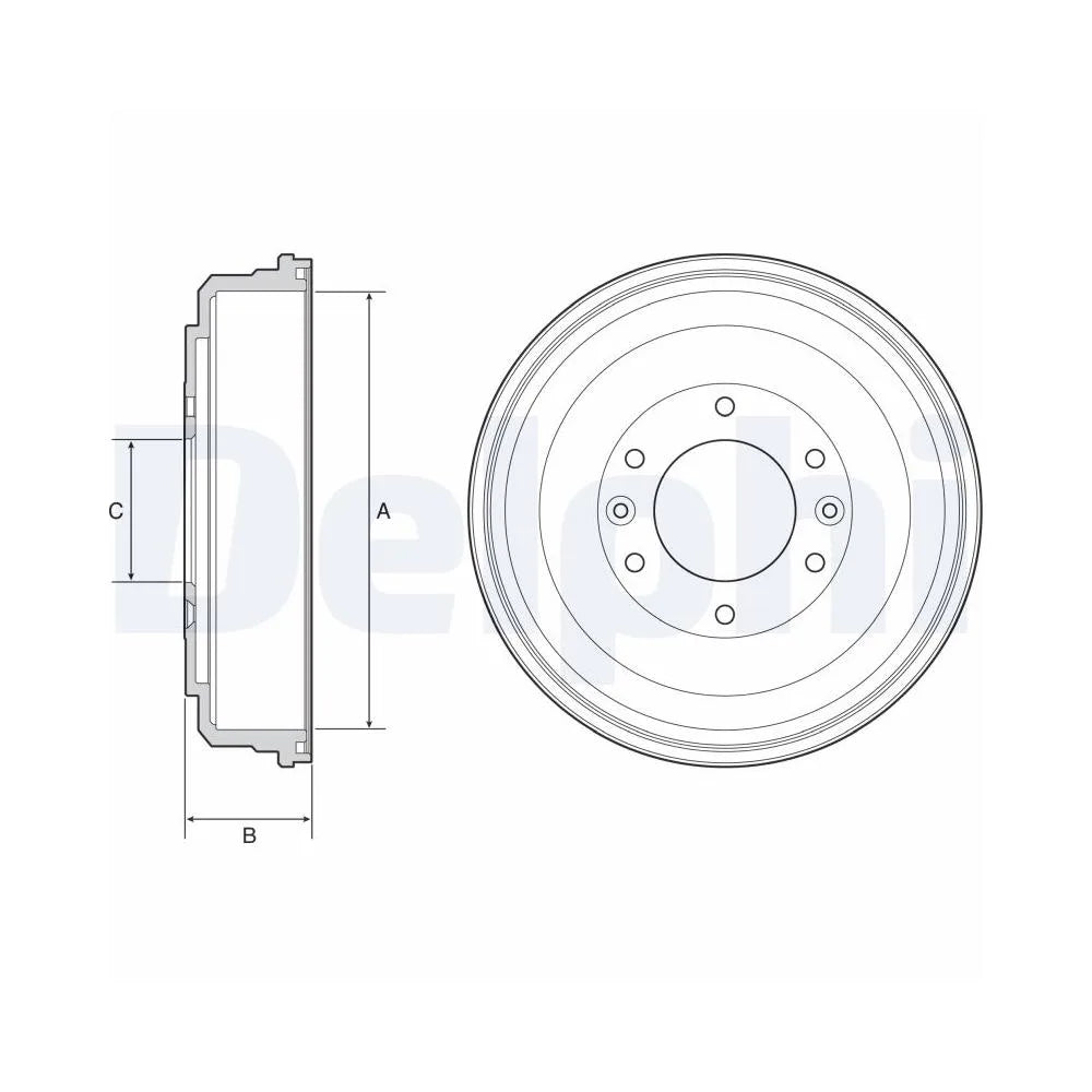 Tamburi Frana Delphi pentru Hyundai H 1 Cargo/H 1 Travel - BF555