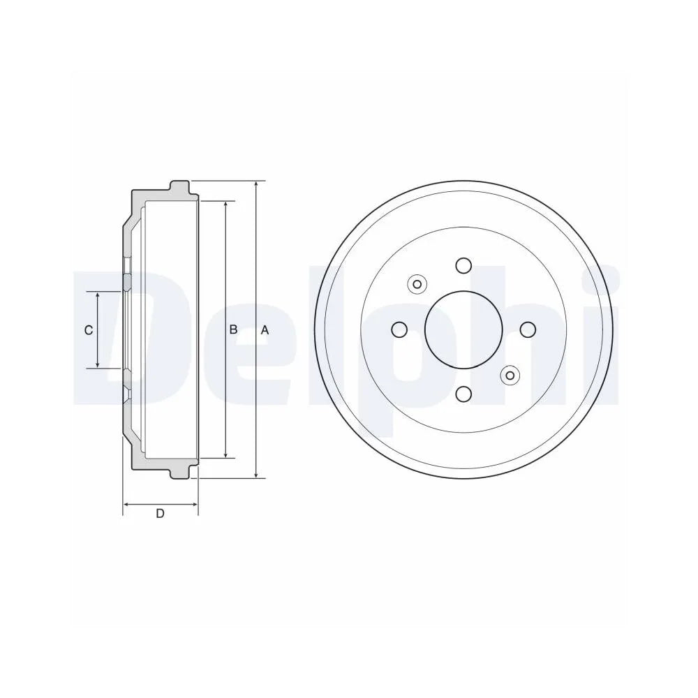 Tamburi Frana Delphi pentru Opel Karl - BF570