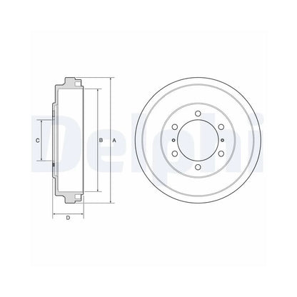 Tamburi Frana Delphi pentru Toyota Hiace - BF631