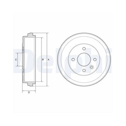 Tamburi Frana Delphi pentru Nissan Micra - BF637