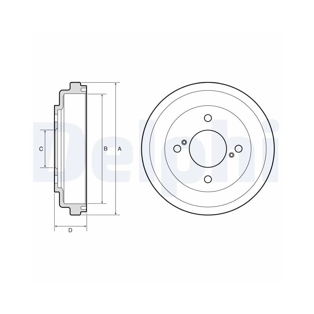 Tamburi Frana Delphi pentru Suzuki Ignis/Swift - BF651