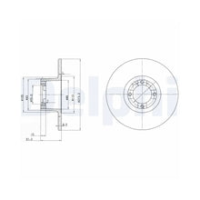 Discuri Frana Delphi pentru Austin Mini, Rover Mini - BG2081