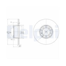 Discuri Frana Delphi pentru Mercedes-Benz 8/8 Cupe/123 Cupe/123/123 T Model - BG2259