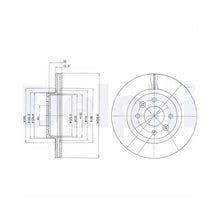 Discuri Frana Delphi pentru Renault 18/18 Variable/25/Espace/Fuego - BG2283