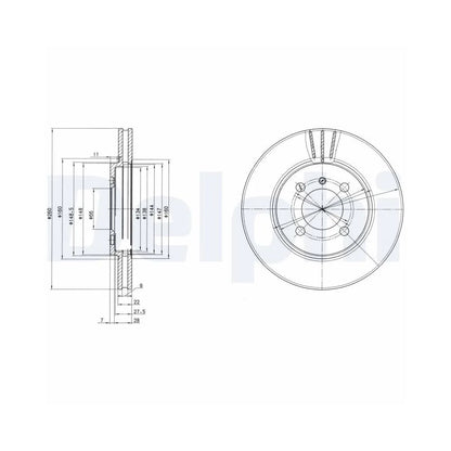 Discuri Frana Delphi pentru BMW 3/Z1 - BG2347