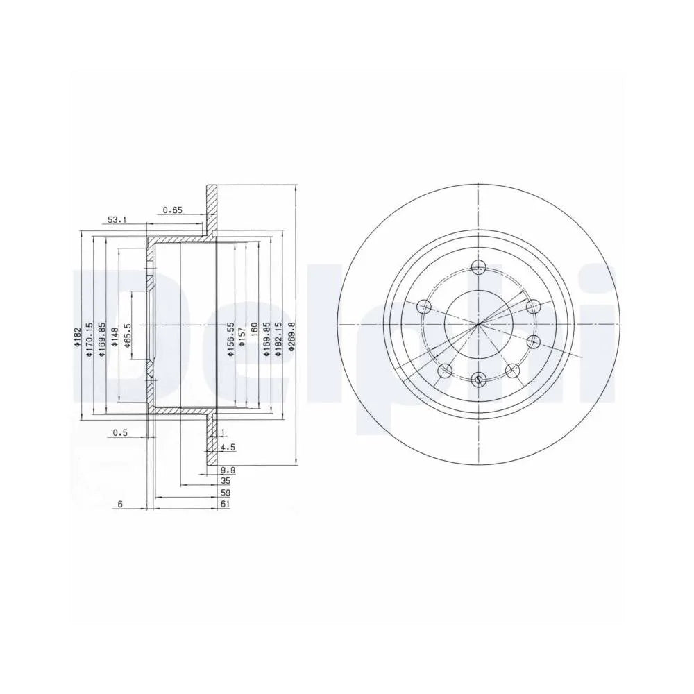 Discuri Frana Delphi pentru Opel Omega A/Senator B - BG2381