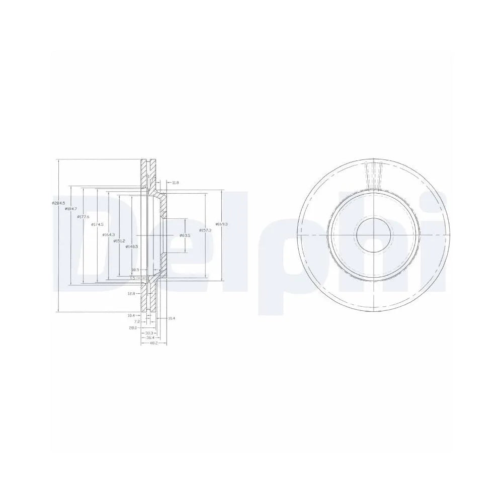 Discuri Frana Delphi pentru Saab 900/9000 - BG2419