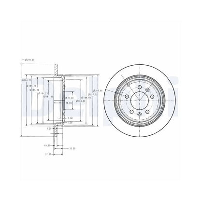 Discuri Frana Delphi pentru Peugeot 605 - BG2573
