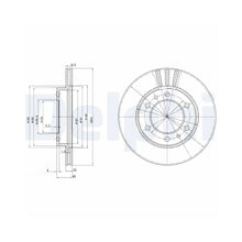 Discuri Frana Delphi pentru Toyota Hilux/Land Cruiser - BG2591