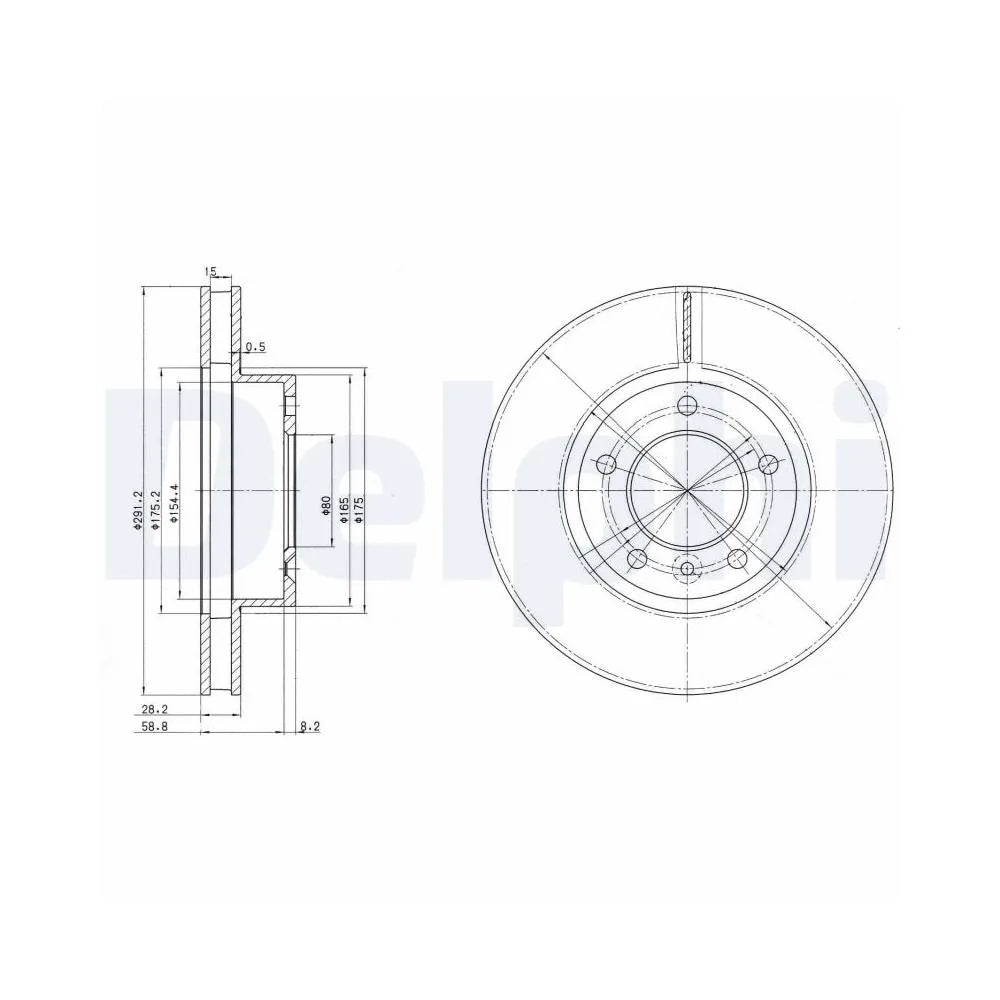 Discuri Frana Delphi pentru Daimler 2 8/Daimler Xj/Xj 40 81, Jaguar Xj - BG2613