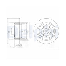 Discuri Frana Delphi pentru Daimler 2 8/Daimler Xj/Xj 40 81, Jaguar Xj/Xj Cupe/Xjsc Convertible - BG2614