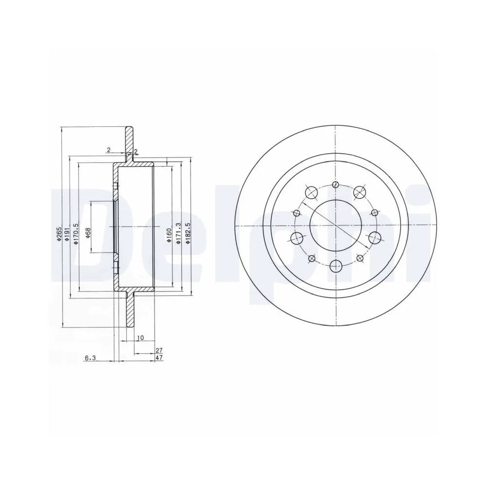 Discuri Frana Delphi pentru Volvo 740/760/780/940 - BG2718
