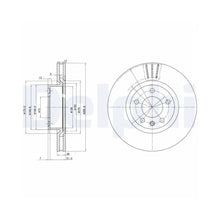 Discuri Frana Delphi pentru Opel Omega A/Omega B/Senator B - BG2742