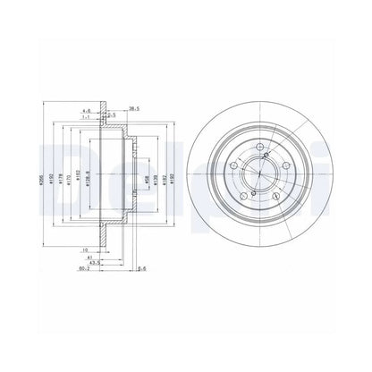 Discuri Frana Delphi pentru Subaru Forester/Impreza/Impreza Cupe/Legacy/Legacy Outback - BG2826