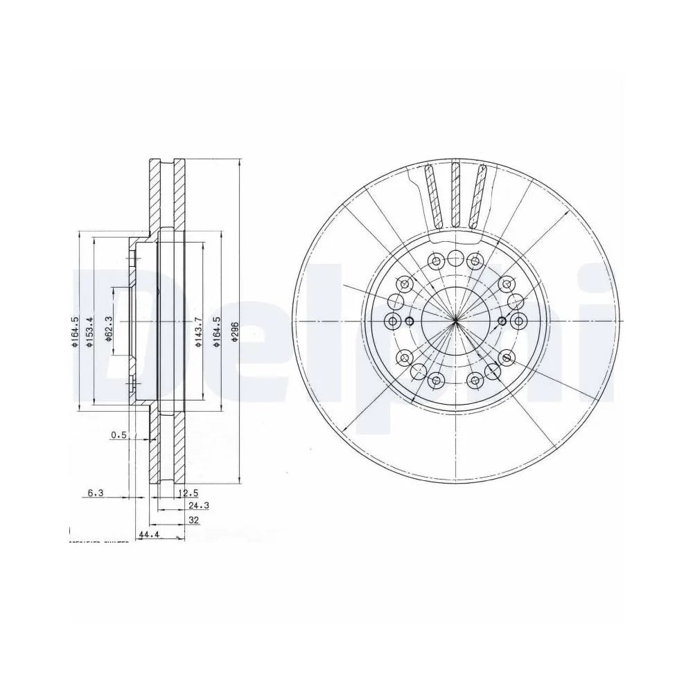 Discuri Frana Delphi pentru Lexus Gs/Is/Is Sportcross/Ls/Sc - BG2829