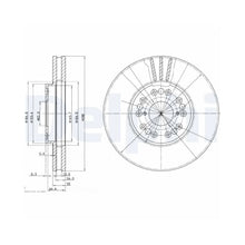 Discuri Frana Delphi pentru Lexus Gs/Is/Is Sportcross/Ls/Sc - BG2829