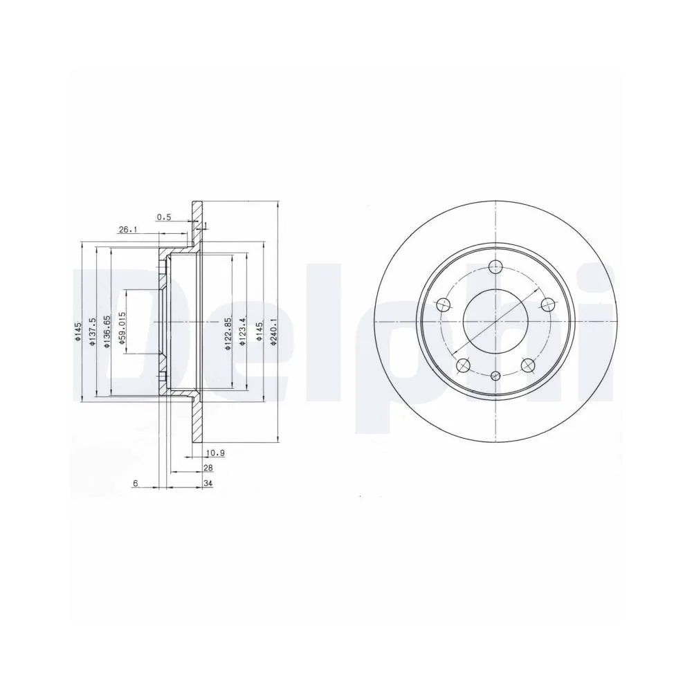 Discuri Frana Delphi pentru Alfa Romeo Gtv/Spider - BG2914