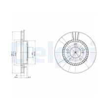 Discuri Frana Delphi pentru Acura Legend/Legend Cupe, Honda Cr V/Hr V/Integra Cupe/Legend/Prelude - BG3061