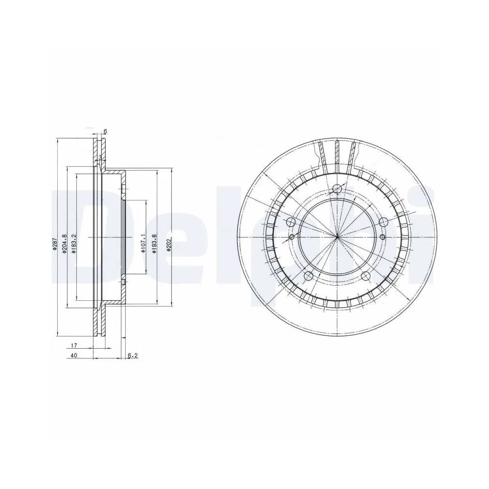 Discuri Frana Delphi pentru Suzuki Grand Vitara/Jimny/Vitara - BG3158