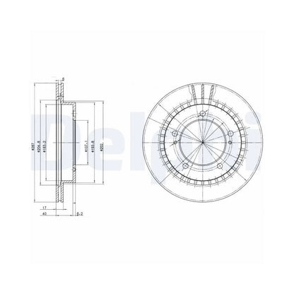 Discuri Frana Delphi pentru Suzuki Grand Vitara/Jimny/Vitara - BG3158