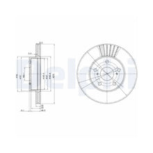 Discuri Frana Delphi pentru Toyota Previa - BG3171