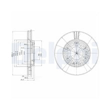 Discuri Frana Delphi pentru Toyota Hiace - BG3193