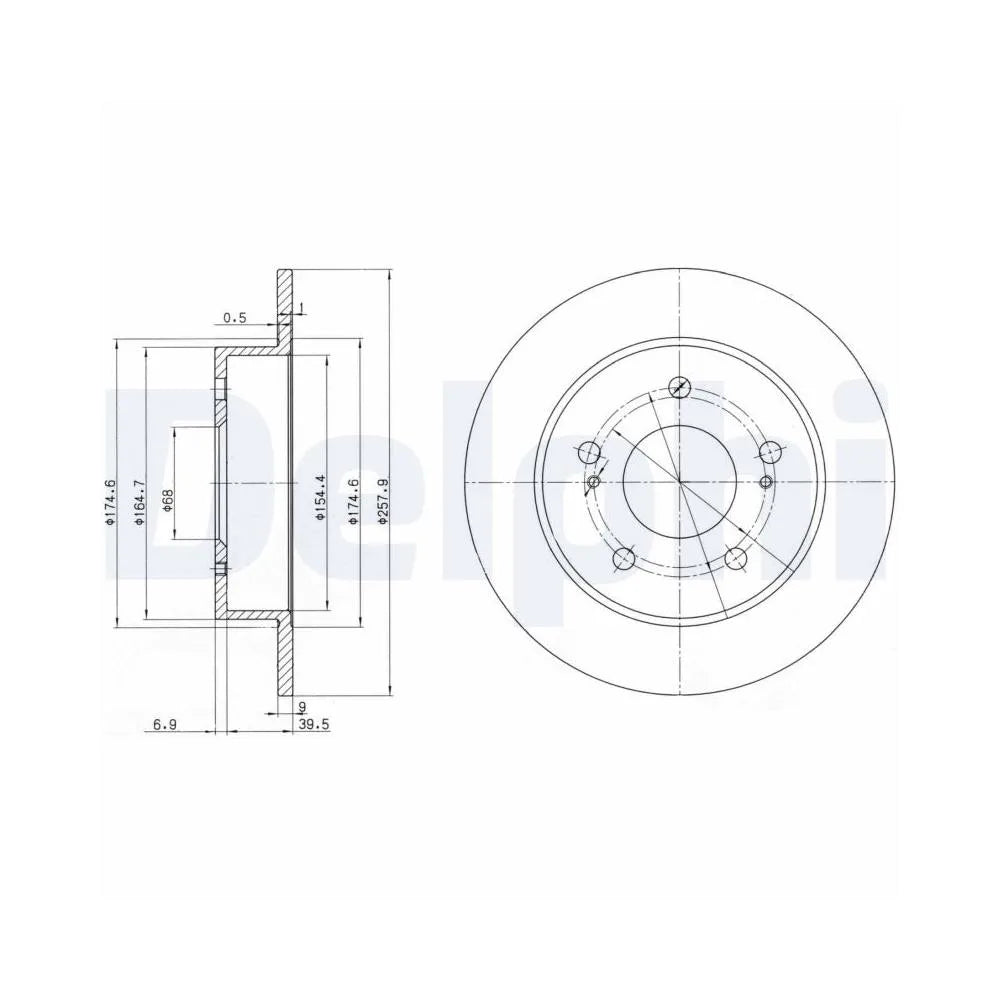 Discuri Frana Delphi pentru Nissan 200Sx Cupe/Silvia - BG3248