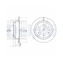 Discuri Frana Delphi pentru Isuzu Trooper, Opel Frontera A/Frontera B/Monterey A/Monterey B - BG3353