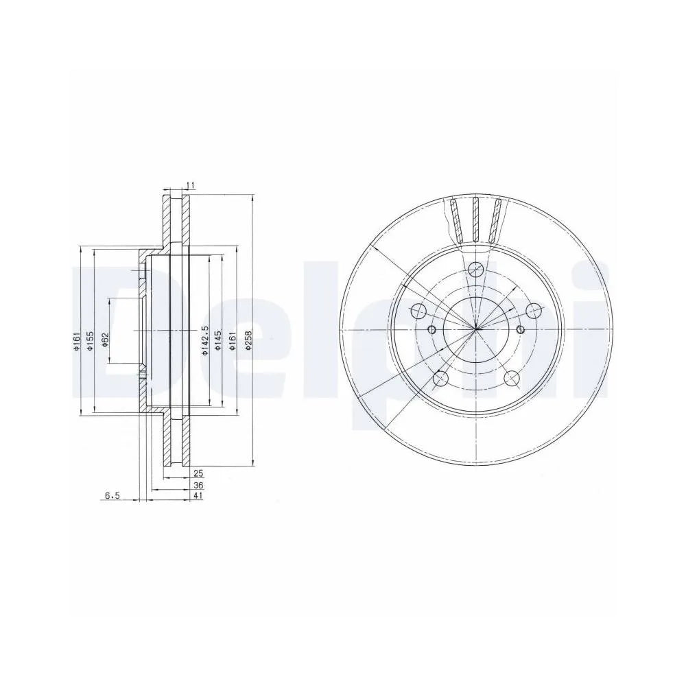 Discuri Frana Delphi pentru Toyota Mr2 - BG3355
