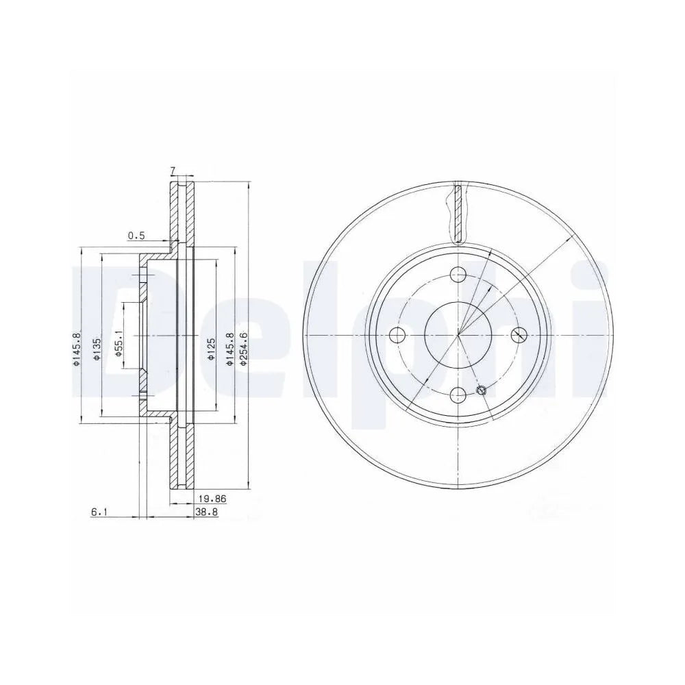 Discuri Frana Delphi pentru Mazda Mx 5 - BG3393