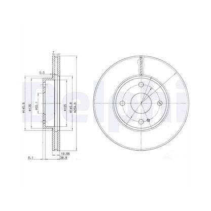 Discuri Frana Delphi pentru Mazda Mx 5 - BG3393