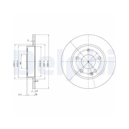 Discuri Frana Delphi pentru Mercedes-Benz A Class - BG3394