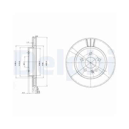 Discuri Frana Delphi pentru Mercedes-Benz M Class - BG3397