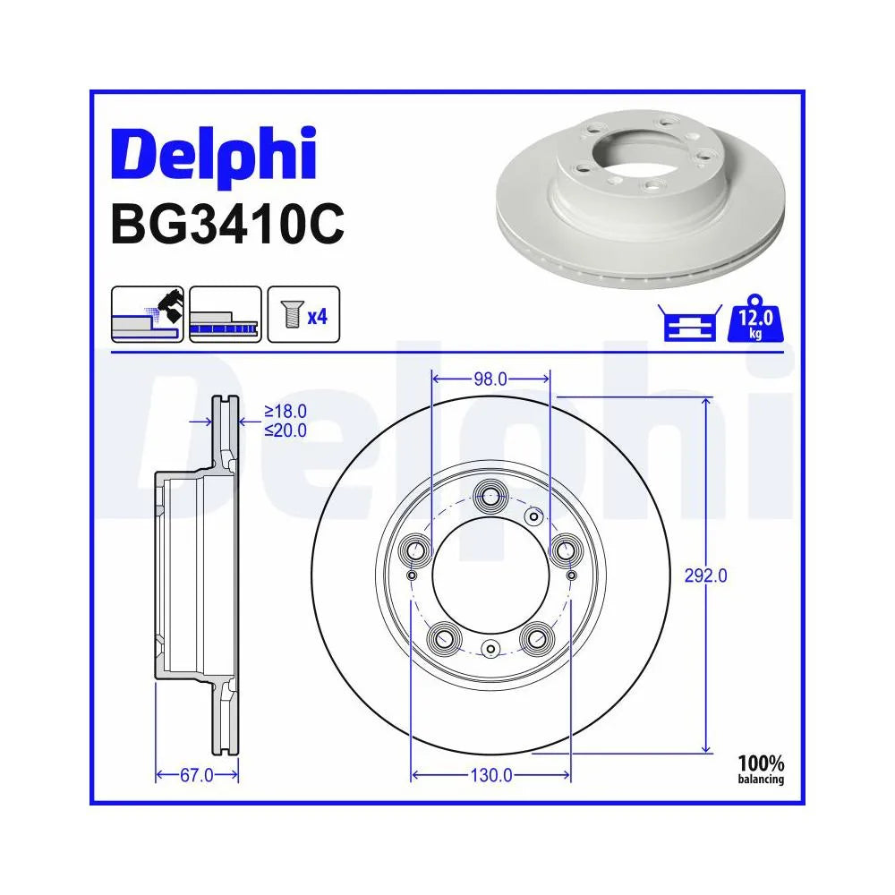 Discuri Frana Delphi - BG3410C