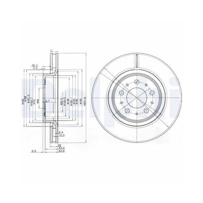 Discuri Frana Delphi pentru Volvo 850/C70/S70/V70/Xc70 - BG3418