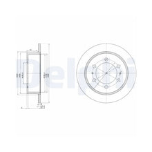 Discuri Frana Delphi pentru Daewoo Korando/Musso/Rexton, Ssangyong Korando/Musso/Musso Sports/Rexton Rexton - BG3522