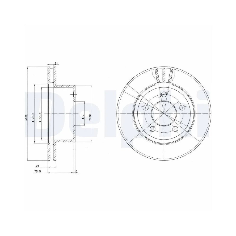 Discuri Frana Delphi pentru Jeep Cherokee/Comanche/Grand Cherokee/Wrangler - BG3533