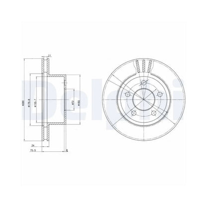 Discuri Frana Delphi pentru Jeep Cherokee/Comanche/Grand Cherokee/Wrangler - BG3533