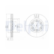Discuri Frana Delphi pentru Ford Ranger, Mazda B Serie/B Serie Platou/Bt 50 Pick Up - BG3559