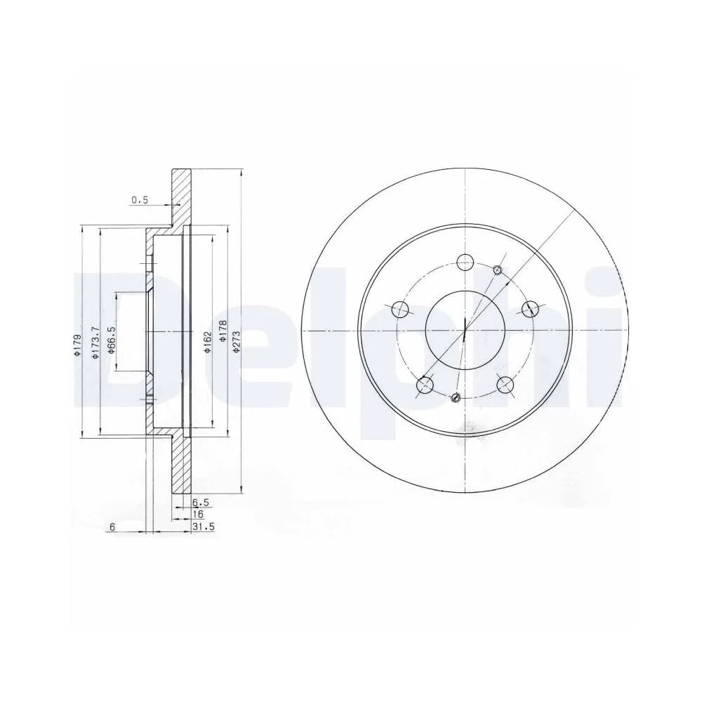 Discuri Frana Delphi pentru Daihatsu Terios - BG3607