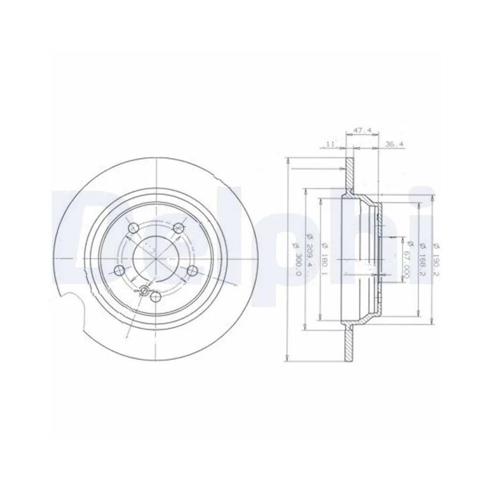 Discuri Frana Delphi pentru Mercedes-Benz S Class/Sl - BG3725