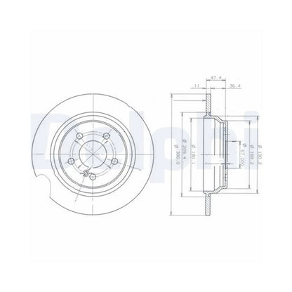 Discuri Frana Delphi pentru Mercedes-Benz S Class/Sl - BG3725